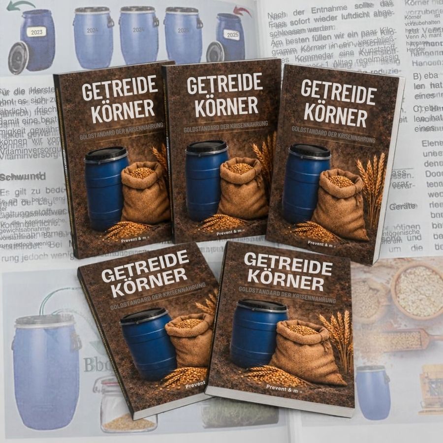 Aktion 5-er Set, Buch: Getreidekörner – Goldstandard der Krisennahrung